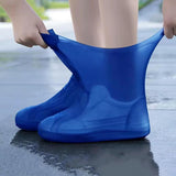 Husă impermeabilă Vivimall albastră din latex elastic, vedere laterală, construcție monobloc
