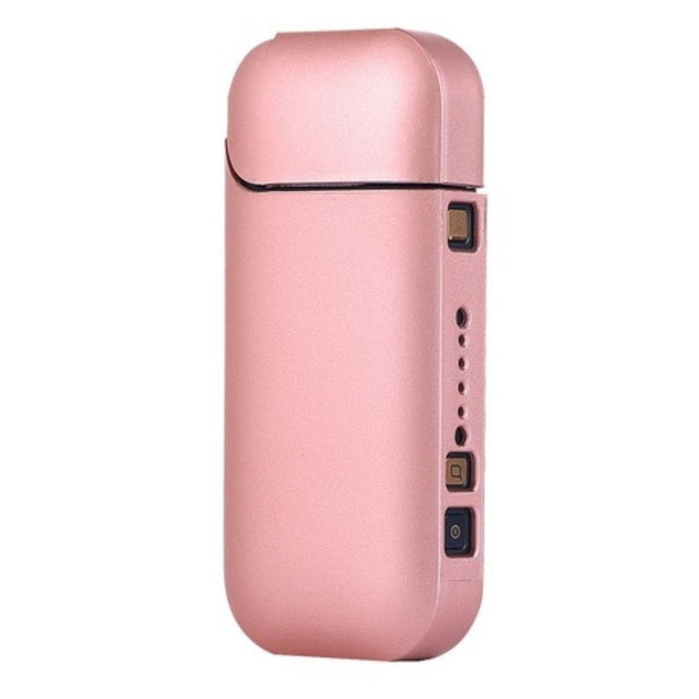 Husă Full Body pentru IQOS 2.4 Plus din PC roz auriu, vedere frontală, protecție anti-șoc și zgârieturi