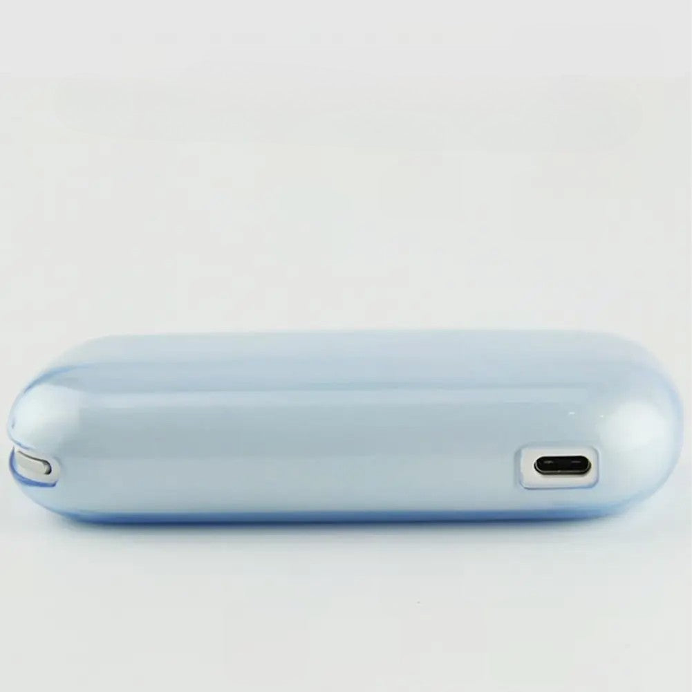 Husa Flippy pentru IQOS 3.0 DUO, de Protectie, Anti Soc si Zgarieturi, din Plastic, 12 x 4.5 cm, Albastru Transparent - vivimall.ro