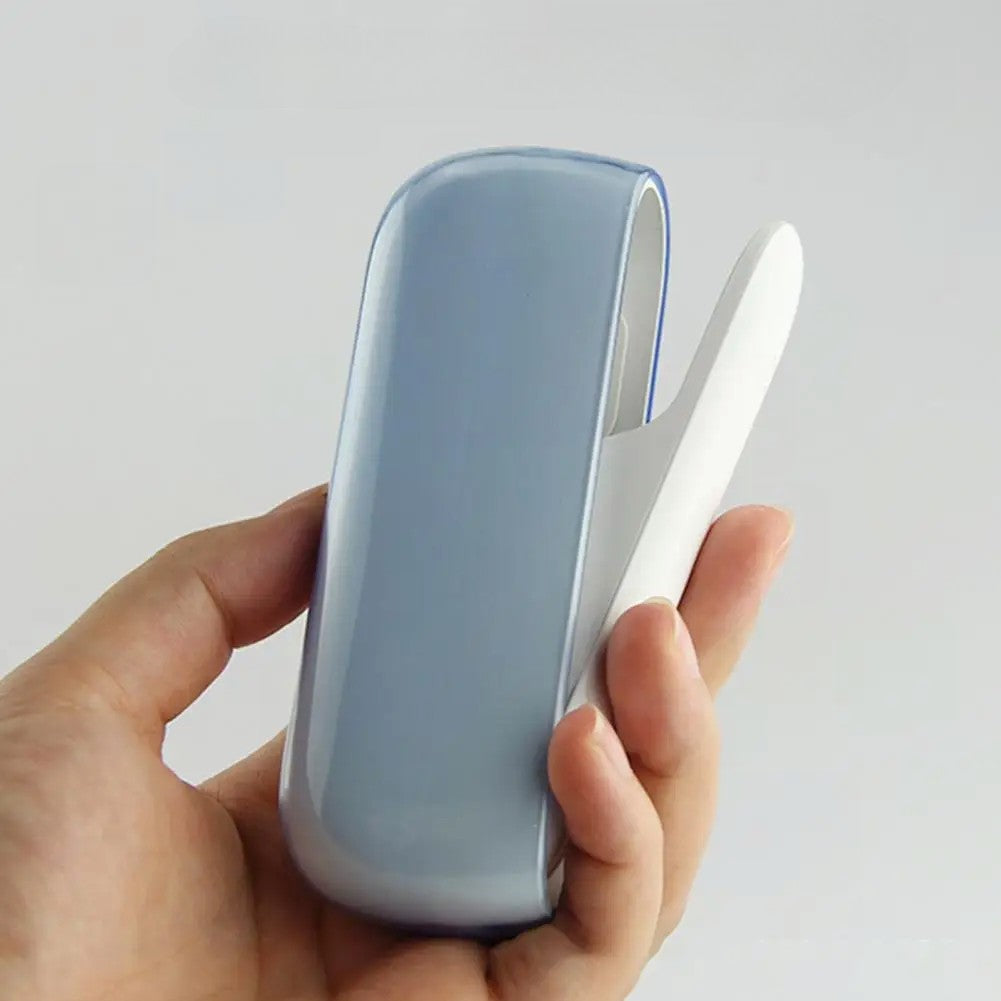 Husa Flippy pentru IQOS 3.0 DUO, de Protectie, Anti Soc si Zgarieturi, din Plastic, 12 x 4.5 cm, Albastru Transparent - vivimall.ro