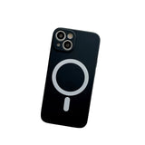 Husa MagSafe pentru Apple iPhone 13, Silicon, Protectie pentru camera, Magnetica, Incarcare Wireless,  Flippy, Negru - vivimall.ro