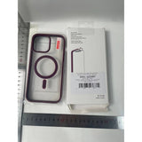 Husa MagSafe pentru Apple iPhone 14 Pro Max, Full Cover, Frosted Acrylic Color Big Hole, Magnetica, Incarcare Wireless, Flippy, Mov - vivimall.ro