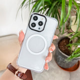 Husa MagSafe Silicone pentru iPhone 13, Flippy, Transparenta, Magnetica, Extra Protectie Camera Negru - vivimall.ro