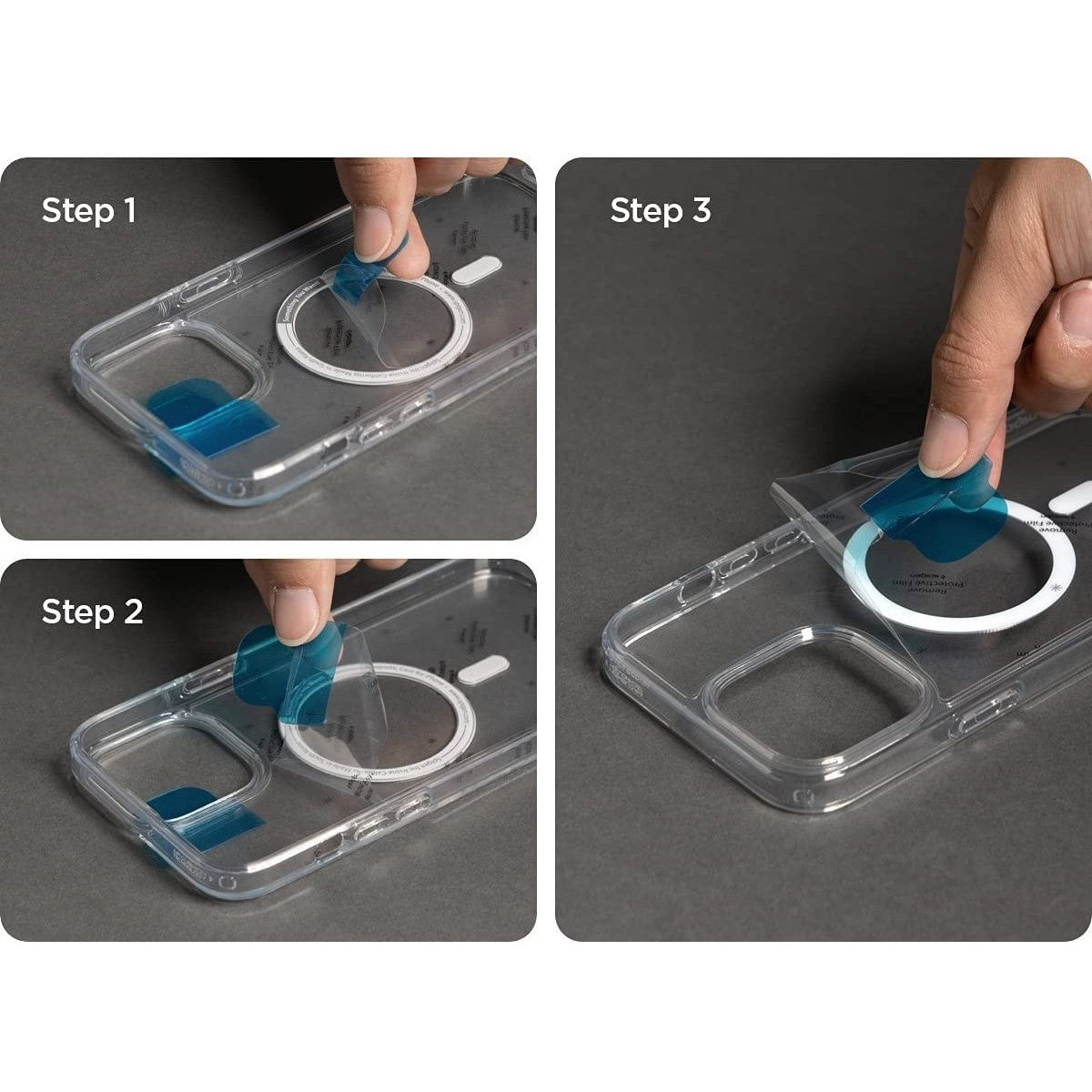 Husa MagSafe Silicone pentru iPhone 14 Pro, Flippy, Transparenta - vivimall.ro