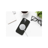 Husa protectie Flippy pentru iPhone 13 Pro Mag Safe, 2 in 1 incarcare si magnet, Soft silicone, Negru - vivimall.ro