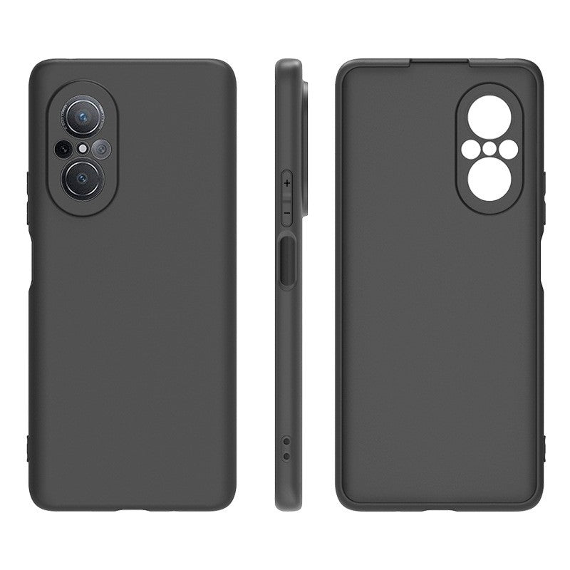 Husa Matte TPU pentru Huawei NOVA 9 SE, Flippy, Silicon Slim, Protectie Antisoc, Negru - vivimall.ro