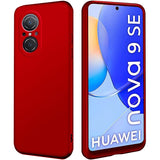 Husa Matte TPU pentru Huawei NOVA 9 SE, Flippy, Silicon Slim, Protectie Antisoc, Rosu - vivimall.ro