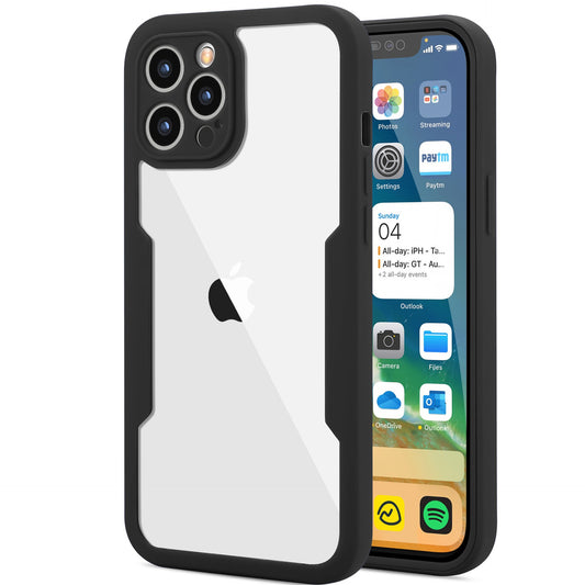 Husa Max Defence pentru Samsung Galaxy S22, Bumper Negru, Fata Dubla Transparenta, Protectie Antisoc Full 360 ( fata, spate, margini ), Vivimall - vivimall.ro