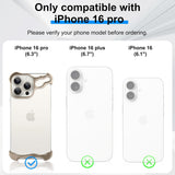 Conținut set protecție metalică iPhone 16 Pro: trei elemente aliaj auriu pe fundal alb