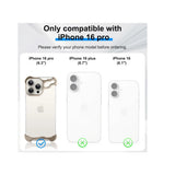 Husă metalică iPhone 16 Pro montată pe dispozitiv, vedere laterală, nuanță aurie