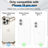 Husa Metalica Compatibila cu iPhone 16 Pro Max, Flippy, Protectie pentru Colturile Telefonului si Camera, Aliaj, Antisoc, Antizgariere, Argintiu - vivimall.ro