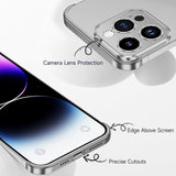 Componentele setului Edgeless iPhone 16 Pro Max: capac superior, inferior și cameră