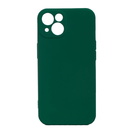 Husa pentru Samsung Galaxy A3 4G, Flippy, Liquid Silicone, cu Microfibra pe interior, Protectie Antisoc, Verde inchis - vivimall.ro