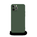 Husa pentru Apple iPhone 14 Flippy, Liquid Silicone, cu Microfibra pe interior, Protectie Antisoc, Dark Green, Verde inchis - vivimall.ro