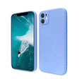 Husă Apple iPhone 14 silicon lichid mov Lilac Purple, vedere frontală, model Liquid Silicone