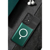 Husa pentru Apple iPhone 14 Pro MagSafe, Urban Armor, Flippy, Verde inchis, suport magnetic - vivimall.ro