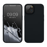 Husa pentru Apple iPhone 14 Pro Max Flippy, Liquid Silicone, cu Microfibra pe interior, Protectie Antisoc, Negru - vivimall.ro