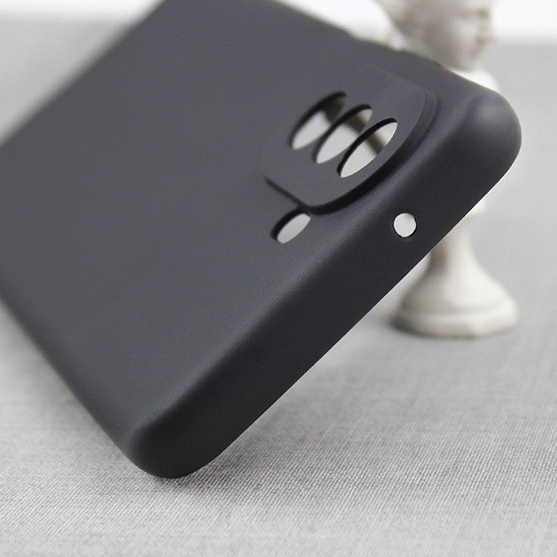 Husa pentru Huawei NOVA 10, Flippy, Liquid Silicone, cu Microfibra pe interior, Protectie Antisoc, Negru - vivimall.ro