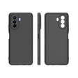 Husă Huawei Nova 10 din silicon lichid negru, vedere frontală, protecție antisoc și cameră