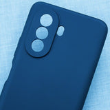 Husa pentru Huawei NOVA Y70, Flippy, Liquid Silicone, cu Microfibra pe interior, Protectie Antisoc, Navy Blue - vivimall.ro