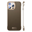 Husă iPhone 16 din piele PU Desert Gold, design subțire fără margini, vedere frontală