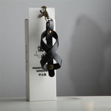 Husa pentru Kendama, Flippy, Husa de Depozitare pentru Kendama, din Piele Ecologica, Catarama cu Agatare pentru Transportare, Breloc 8, 12 x 6 cm, Negru - vivimall.ro