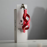 Husa pentru Kendama, Flippy, Husa de Depozitare pentru Kendama, din Piele Ecologica, Catarama cu Agatare pentru Transportare, Breloc 8, 12 x 6 cm, Rosu - vivimall.ro