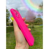 Husa pentru Samsung Galaxy S20 FE, Flippy, Liquid Silicone, cu Microfibra pe interior, Protectie Antisoc, Roz - vivimall.ro