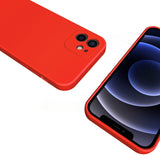 Husa pentru Samsung Galaxy S20 FE, Flippy, Liquid Silicone, cu Microfibra pe interior, Protectie Antisoc, Rosu - vivimall.ro