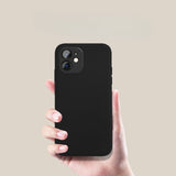 Husa pentru Samsung Galaxy S22 Plus, Flippy, Liquid Silicone, cu Microfibra pe interior, Protectie Antisoc, Negru - vivimall.ro