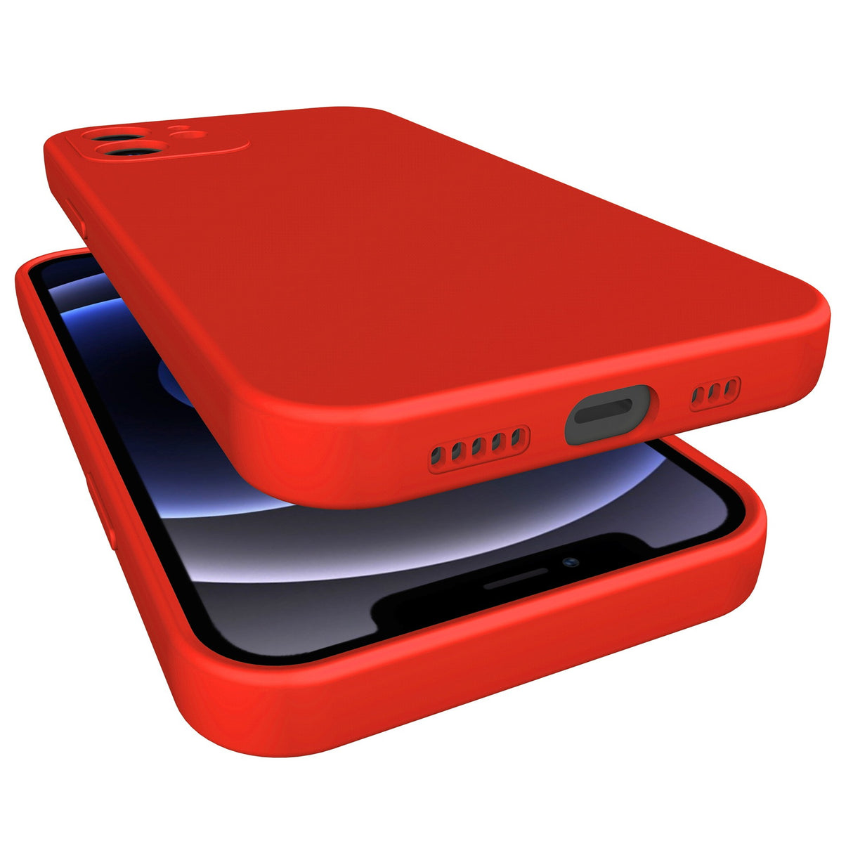 Husa pentru Samsung Galaxy S22 Ultra, Flippy, Liquid Silicone, cu Microfibra pe interior, Protectie Antisoc, Rosu - vivimall.ro