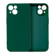 Husa pentru Samsung Galaxy S22 Ultra, Vivimall, Liquid Silicone, cu Microfibra pe interior, Protectie Antisoc, Verde inchis - vivimall.ro