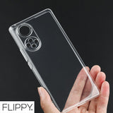 Husa Protect Plus pentru Huawei NOVA 9 SE, Flippy, Silicon Subtire, Transparenta - vivimall.ro