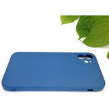 Husa protectie compatibila cu Apple iPhone 11 Liquid Silicone Case Albastru Inchis - vivimall.ro