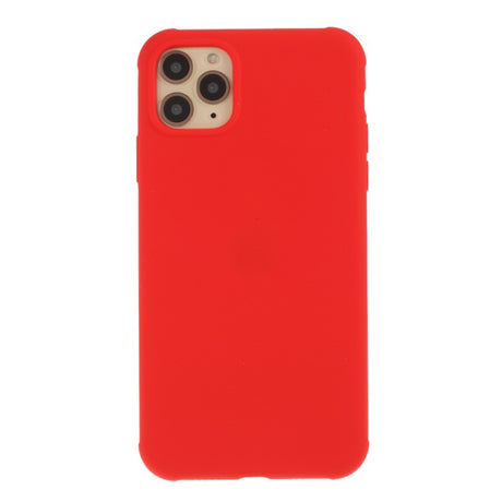 Husa protectie compatibila cu Apple iPhone 11 Pro Liquid Silicone Case Rosu - vivimall.ro