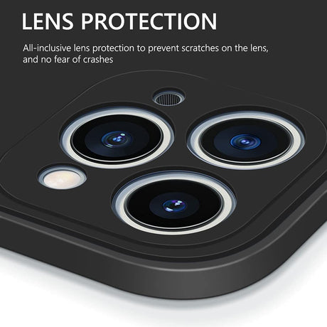 Husa protectie compatibila cu Apple iPhone 11 Pro Max Liquid Silicone Case Negru - vivimall.ro