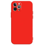 Husa protectie compatibila cu Apple iPhone 11 Pro Max Liquid Silicone Case Rosu - vivimall.ro