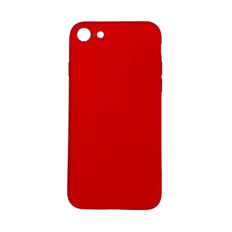 Husa protectie compatibila cu Apple iPhone SE 2020 Liquid Silicone Case Rosu - vivimall.ro