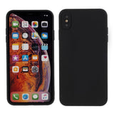 Husa protectie compatibila cu Apple iPhone X Liquid Silicone Case Negru - vivimall.ro