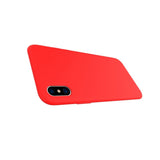 Husa protectie compatibila cu Apple iPhone X/XS Liquid Silicone Case Rosu - vivimall.ro