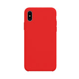 Husa protectie compatibila cu Apple iPhone X/XS Liquid Silicone Case Rosu - vivimall.ro