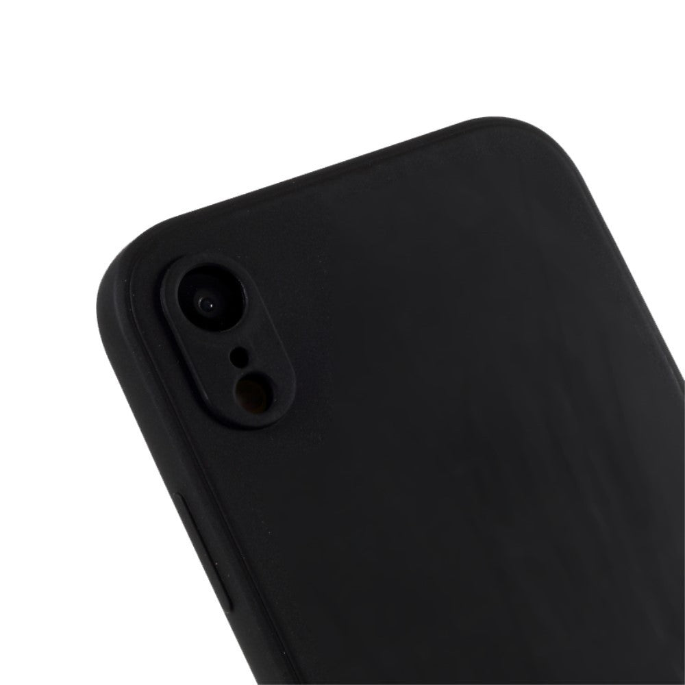 Husa protectie compatibila cu Apple iPhone XR Liquid Silicone Case Negru - vivimall.ro