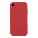 Husa protectie compatibila cu Apple iPhone XR Liquid Silicone Case Rosu - vivimall.ro