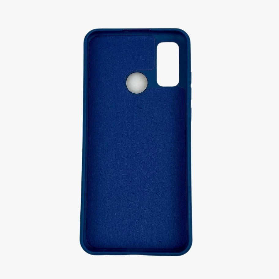 Husa protectie compatibila cu Huawei P Smart 2020 Liquid Silicone Case Albastru inchis - vivimall.ro