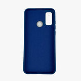 Husa protectie compatibila cu Huawei P Smart 2020 Liquid Silicone Case Albastru inchis - vivimall.ro