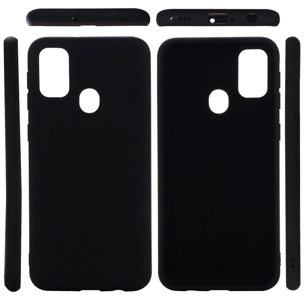 Husa protectie compatibila cu Huawei P Smart 2020 Liquid Silicone Case Negru - vivimall.ro