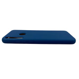 Husa protectie compatibila cu Huawei P40 Lite E Liquid Silicone Case Albastru inchis - vivimall.ro