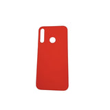 Husa protectie compatibila cu Huawei P40 Lite E Liquid Silicone Case Rosu - vivimall.ro