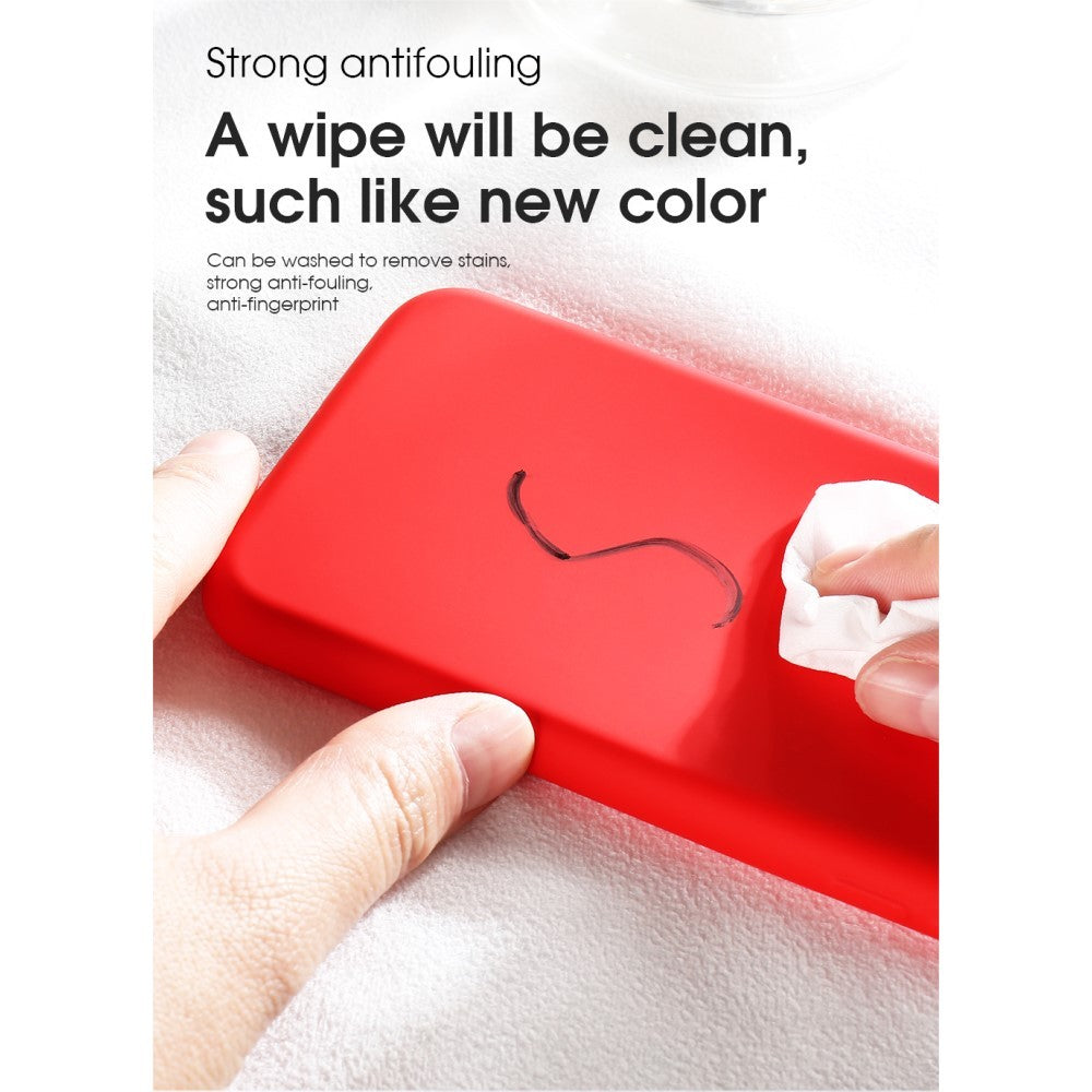 Husa protectie compatibila cu Huawei P40 Pro Liquid Silicone Case Rosu - vivimall.ro