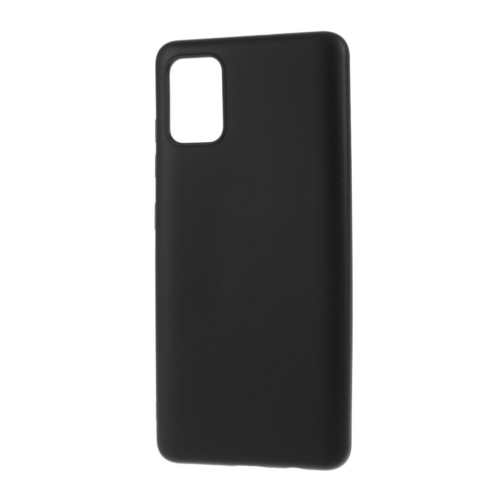 Husa protectie compatibila cu Samsung A51 Liquid Silicone Case Negru - vivimall.ro